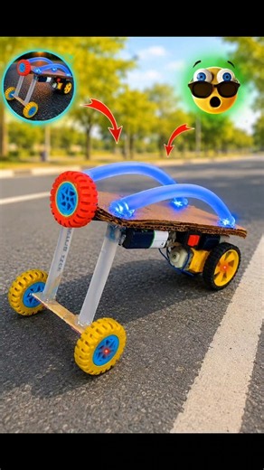 diy creative monster car new model project🤯making with gear motor #viral #project #diy #shortsfeed