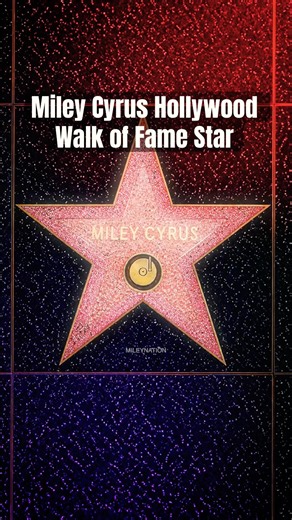 Miley Cyrus Is Finally Getting Her Hollywood Walk of Fame Star ⭐ | #shorts #mileycyrus