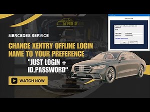 Change Xentry Offline Login Name To Your Preference "Just Login + id, Password" By StudyBenz