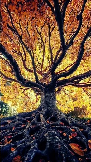 ✨ Mysterious Nature: The Golden Tree of Life 🍁 | Nature’s Hidden Beauty 🌳