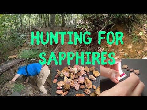 Digging For Sapphires And Rubies In The Blue Ridge Mountains, North Carolina.