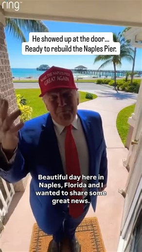 NAPLES, FL — In a town where sunsets feel cinematic and rumors travel faster than golf carts on Fifth Avenue, this moment felt different. He wasn’t selling solar panels or real estate. He wasn’t dropping off a campaign flyer. He was here on a mission to Make the Naples Pier Great Again. Nearly three years after Hurricane Ian tore through the Gulf Coast, the pier that defined Naples has stood silent. Half splintered, half surviving, fully missed. Since that September 2022 storm, residents have wa