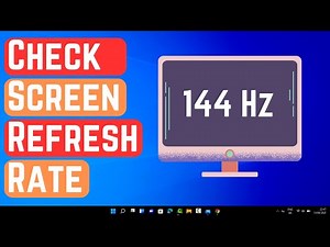 How to Find Monitor Refresh Rate HZ on WINDOWS 11 | How To Check Screen Refresh Rate in Windows 11