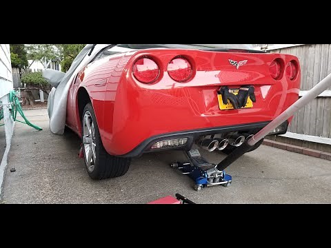 How to jack/raise up a C6 corvette