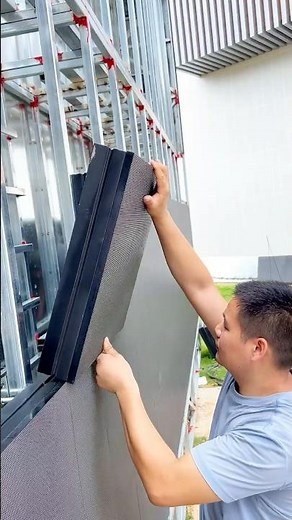 Building a MASSIVE Outdoor LED Screen #leddisplay #ledscreen #shorts