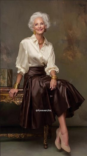 Elegant skirts for mature women #styleafter50 #timeless #fashionstyle