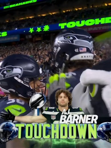 SAM DARNOLD TO AJ BARNER TOUCHDOWN! Super Bowl LX on NBC Stream on #NFLPlus Peacock | NFL