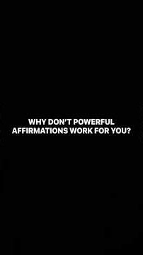 Powerful Affirmations Don't Work Like That (4 Rules Your Subconscious Mind Follows)