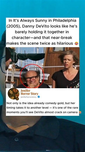 In It’s Always Sunny in Philadelphia (2005), Danny DeVito hilariously struggles to keep a straight face and stay in character 😂 | Jenifer Horror Story