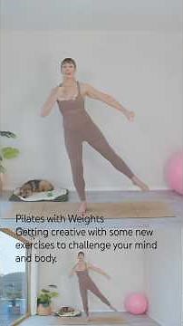 Pilates with Weights: New Exercises to Challenge your Mind and Body #girlwiththepilatesmat #pilates