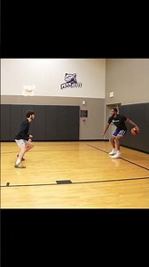 Try this partner ball handling drill to work on moving laterally