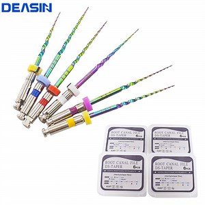 [Hot Item] Rainbow 6PCS/Box Dental Endodontic Files Nickel Titainium Instrument Root Canal File Endo Heat-Activated Rotary Files Dentistry Tools