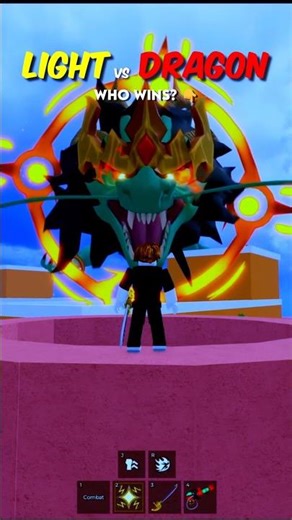 Light ⚡ vs Dragon 🐉: Who Wins? 👇
