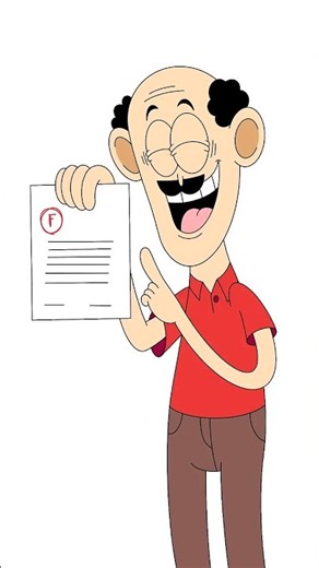 That One Bad Report Card... #relatable #comedy #boogytoons #2d
