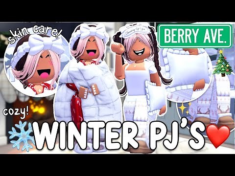 Winter Pajama GIRLS COZY HOLIDAY PJ SETS OUTFIT Tutorials For Berry Avenue!