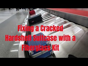 D-I-Y, LUGGAGE REPAIR WITH FIBERGLASS #SuitcaseRepair ‪@OceanHeap‬ #FiberglassKit #TravelTips
