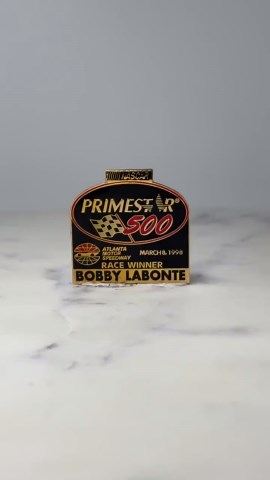 Vintage NASCAR Primestar 500 Pin: Gold Tone - 1998 Race Winner - Etsy