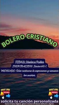 Dios Renueva Mis Sueños | Bolero Cristiano