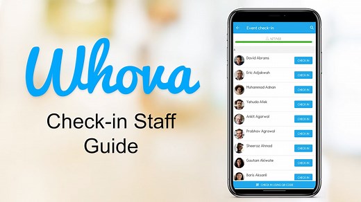 Whova Check-in Guide for Staff