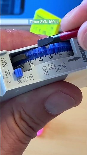 Theben mechanical timer SYN 160 a: easy to configure, multiple use cases #shorts #electrician #diy