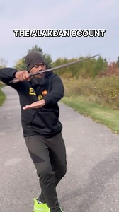 The Alakdan is an oppositional symmetric flow where A is attack & D is defend: AA DADA DD 1. Broken lateral jab 2. Reverse thrust 3. Inside deflection 4. Redondo Angle 1 5. Outside deflection 6. Bagsak (12 to 6 O’clock slash) 7. Outside payong (wing block or defensive #3) 8. Inside payong (or long range roof block) The Alakdan 8count is done four times facing compass direction with the 8th count simultaneously done with a pivot. It can be done as a short range or long range form for single stick