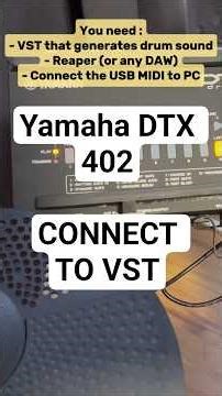 Yamaha DTX 402 Sound Upgrade! Use Pro Drum VST Instead of Built-In Kit #shorts