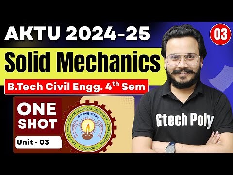 Introduction to Solid Mechanics | Lecture-03 | AKTU | Civil Engineering