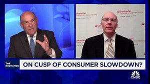 Consumer on the cusp of significant slowdown, says Santander's Stephen Stanley