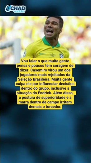 Casemiro virou o jogador mais odiado da Seleção Brasileira?