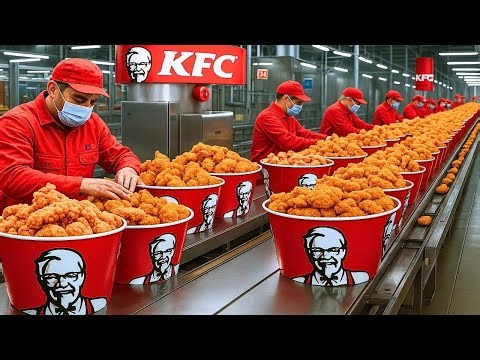 How KFC Chicken Is Made in Factories 🍗 Full Step by Step Process Revealed