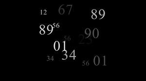 Numerical Code Numbers Displayed White On Stok Videosu (%100 Telifsiz) 3514083321 | Shutterstock