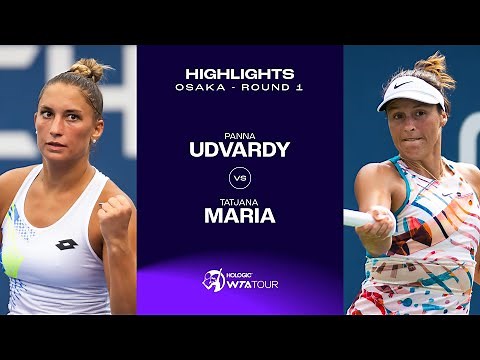Panna Udvardy vs. Tatjana Maria | 2023 Osaka Round 1 | WTA Match Highlights