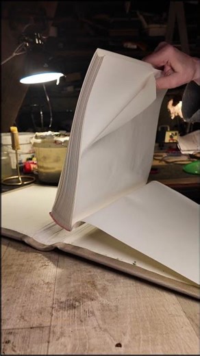 Handmade album binding process | casing in a album block