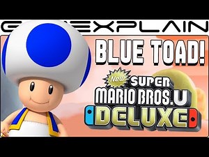 Blue Toad Lives! Secret Unlock Trick in New Super Mario Bros. U Deluxe! (Multiplayer Unaffected)