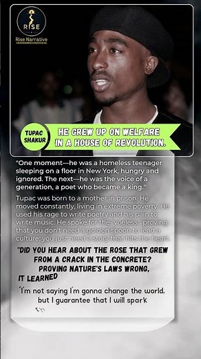 Tupac Shakur | The Voice of the Voiceless | (The Rose That Grew From Concrete) | #viral