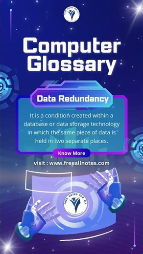 Data Redundancy | Computer Glossary | Computer Dictionary, Terms #computerkeys #data #redundancy