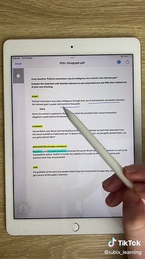 Use the PEEL method to write the perfect essay paragraph #essay #english #exam #study #hsc #vce #qcaa #sace #atar #year12