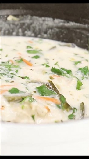 Creamy Chicken Poblano Soup - Recipe in the comments!