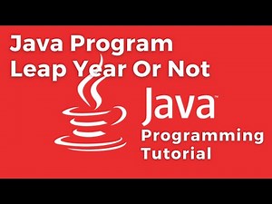 Java program - Determines Whether a Year a Leap Year Or Not