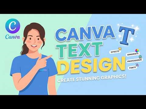 Create Eye-Catching Text Designs in Canva || Full Tutorial
