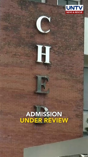 1.4K views · 28 reactions | CHED wants to review admission policy of public universities | UNTV News and Rescue | Facebook