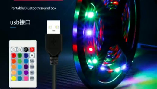 Outdoor RGB 2835 Waterproof LED Strip Light Strings Flexible Neon Light for Connectivity Black IP65/20 DC12-24V CE