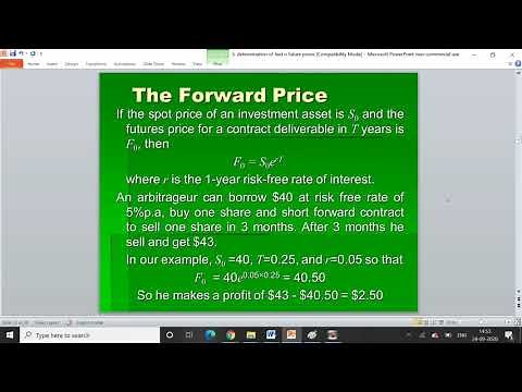 Determination of Forward and Futures Prices
