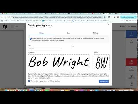How to electronically sign in Transaction Desk