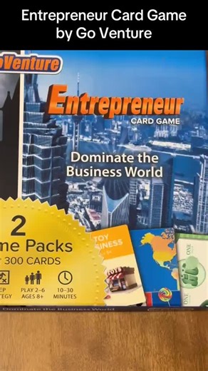Entrepreneur Card Game by GoVenture Play and learn at home and school. Discover our educational board games, card games, tabletop games, and online games at GoVentureGames.com #GoVenture