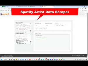 Spotify Artist Data Scraper | Extract Artist Emails | Built with Python and Django