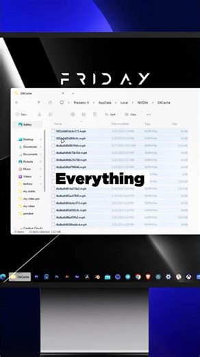 #💻Do this to clean your graphic cards cache#pc tips# cmd%local app data%NVIDIA# hidden video folder.