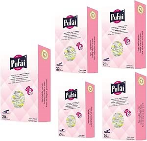 Pufai Disposable Cigarette Boxes Filters Regular 8mm 100 Pieces in 5 Box Pink