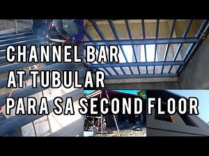 Paano mag layout ng channel bar at tubular sa second floor