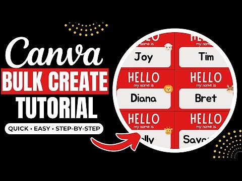 How to Use Bulk Create App in Canva | Step-by-Step Quick Tutorial